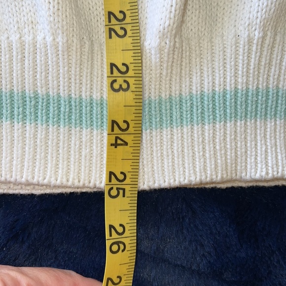 NAF NAF. VINTAGE. 1980’s SWEATER. WHITE W/PASTEL COLORS. NOSTALGIC. SUPER SOFT - Picture 9 of 12